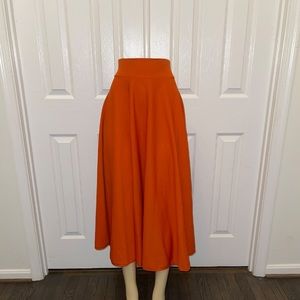 Orange skirt
